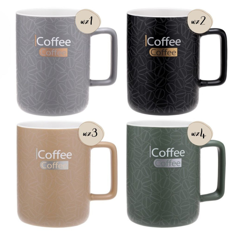 Kubek z porcelany DARK COFFEE 400ml Kubek z porcelany DARK COFFEE 400ml